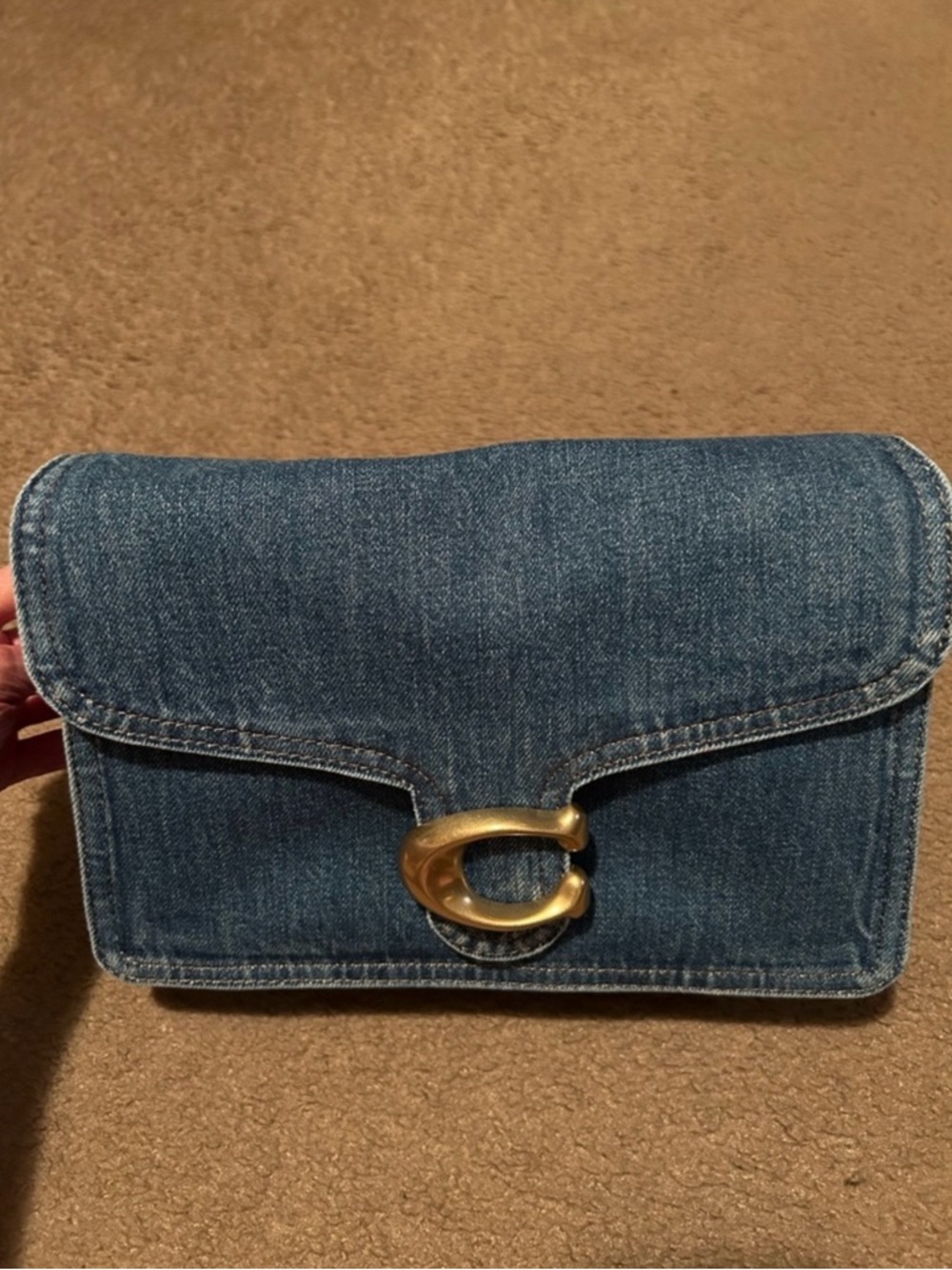 Coach Denim Chain Tabby Shoulder Bag